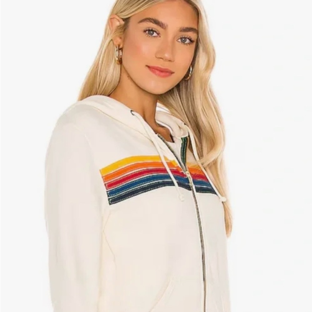 Aviator Nation Zip Hoodie Sweatshirt